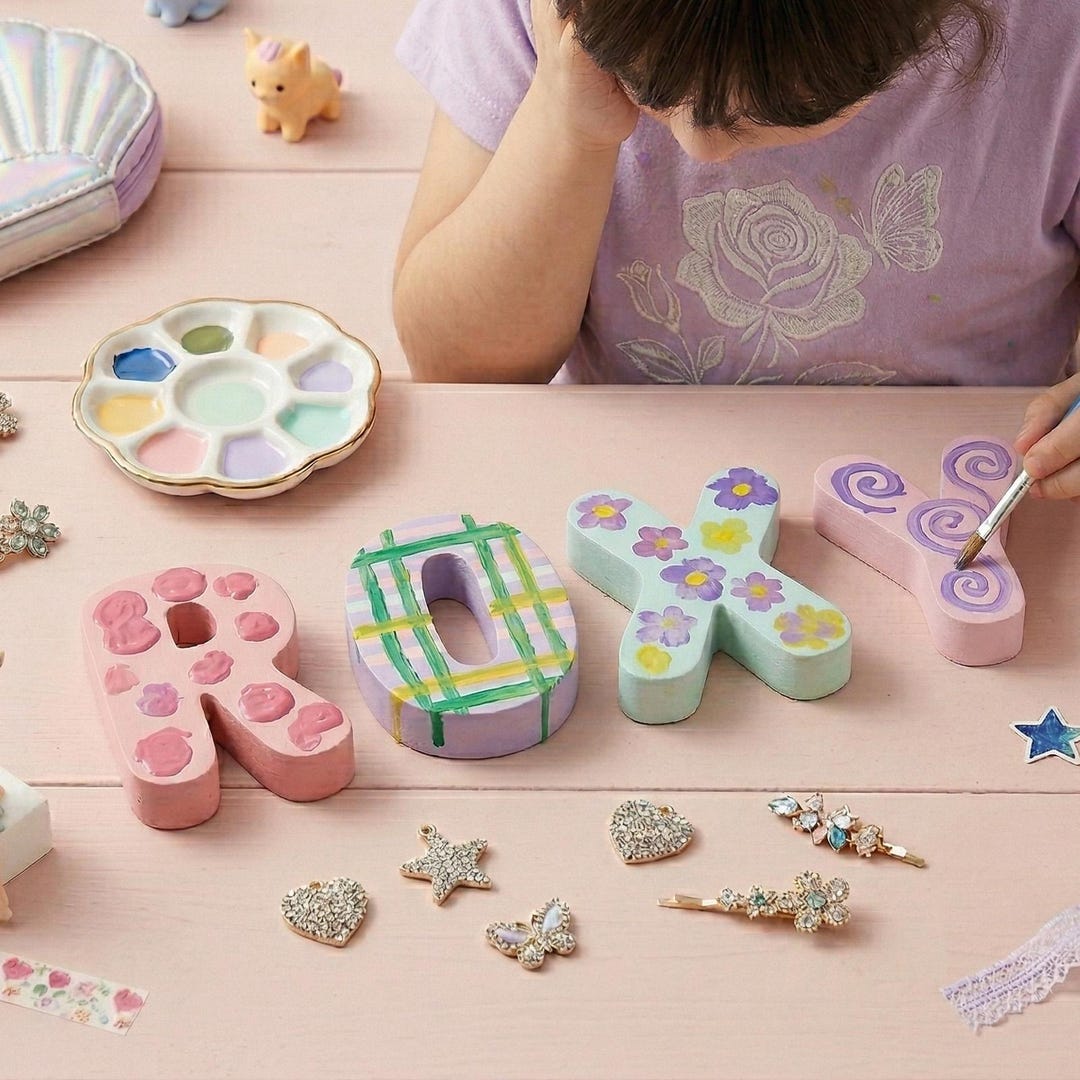 Paintpalz Series® 3D Paintable Letters — Personalise Your Name, Eco ...