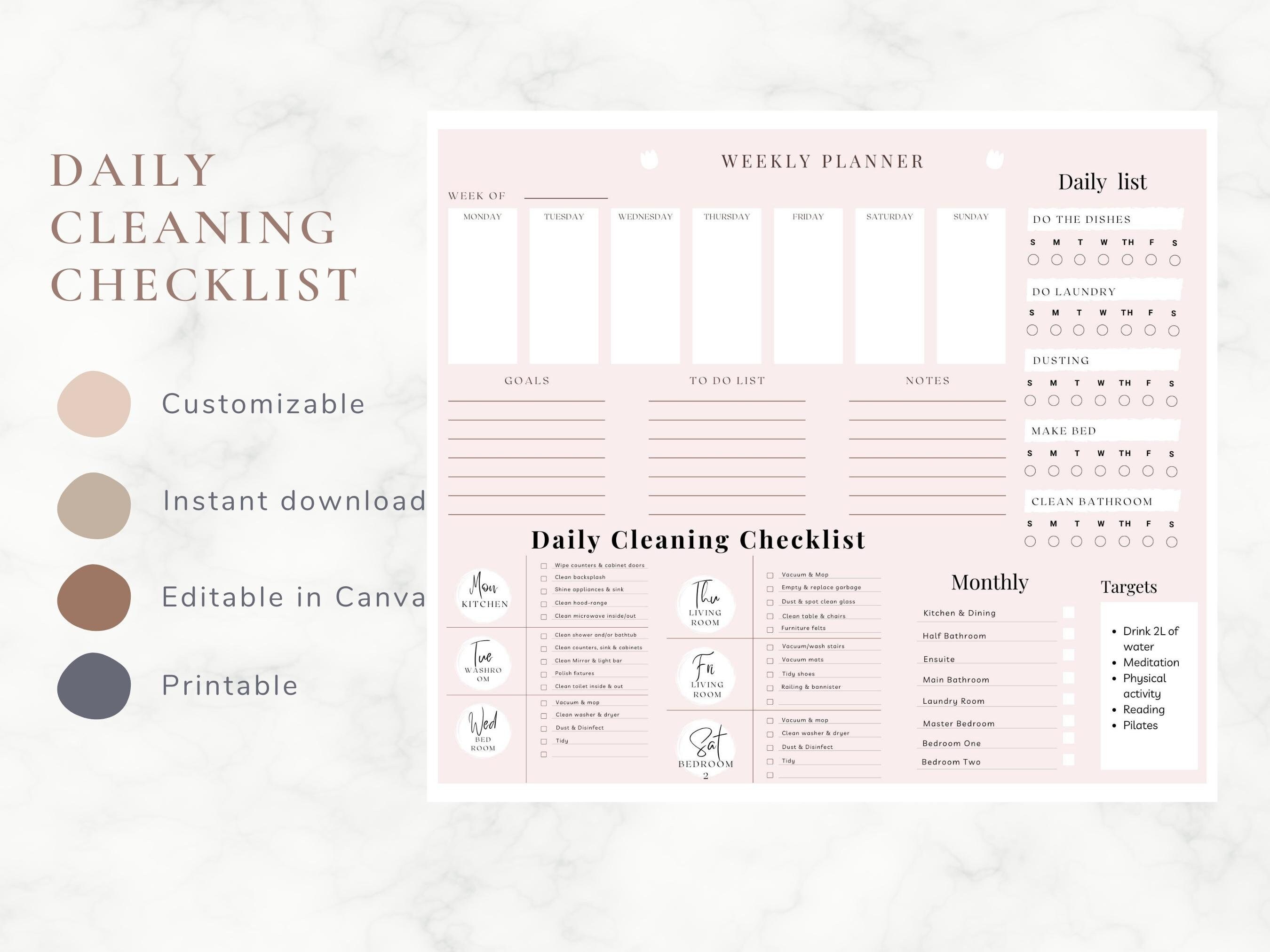 Fly Lady Cleaning Schedule, Fly Lady Printables, Flylady Cleaning ...