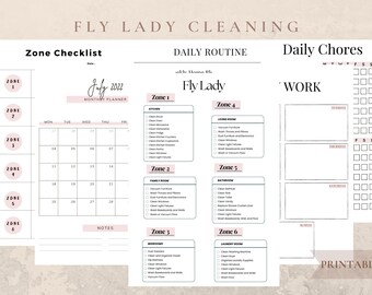 Fly Lady Cleaning Schedule, Fly Lady Printables, Flylady Cleaning ...