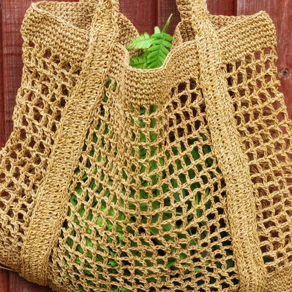 Handmade eco-friendly bohemian raffia bag, Crochet Raffia, Clutch shoulder, Sling straw beach bag, Boho bag, Basket bag, Macrame Tote