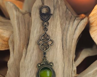 Vintage Style Bag Charm / Victorian Style Bag Charm / Celtic / Vintage Zipper Charm / Antique Style / Bag Charm / Purse Charm / Girl Gifts