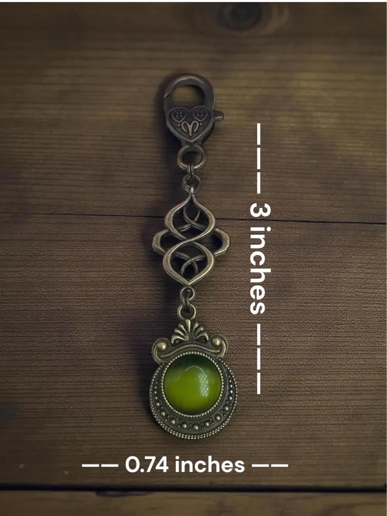 Vintage Style Bag Charm / Victorian Style Bag Charm / Celtic / Vintage Zipper Charm / Antique Style / Bag Charm / Purse Charm / Girl Gifts image 3