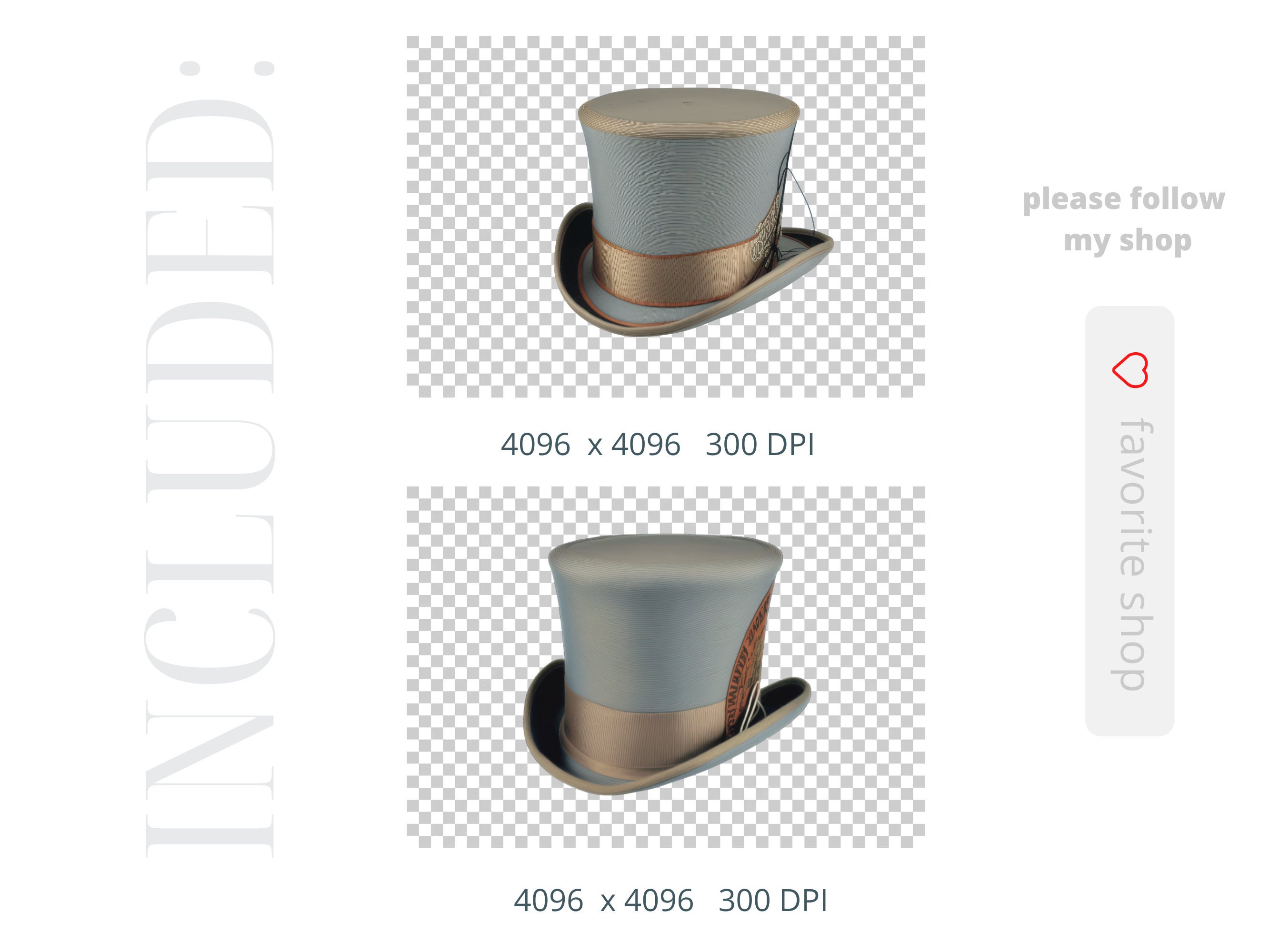 Victorian Top Hat PNG Overlays | Steampunk | Fantasy Accessories ...