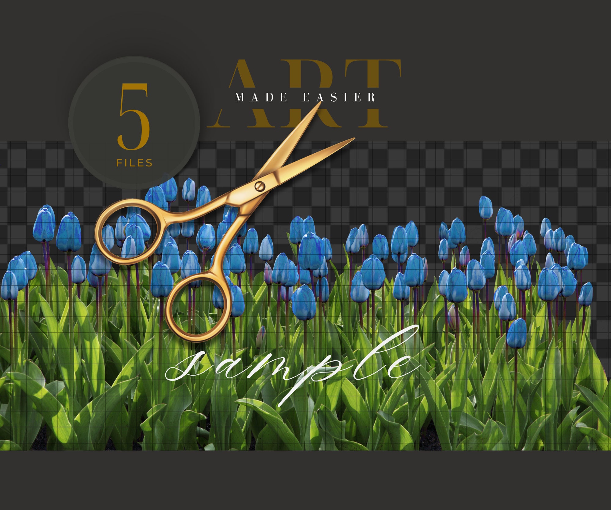 Flower PNG Overlays Floral PNG Digital Tulip Flower Cutout Real Flower ...