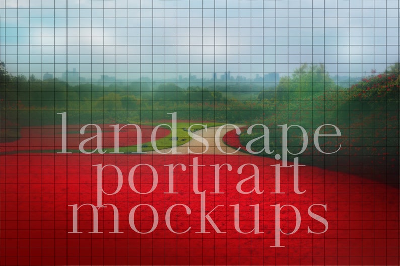 Luxury Red Photography Background Replacement Landscape Etsy