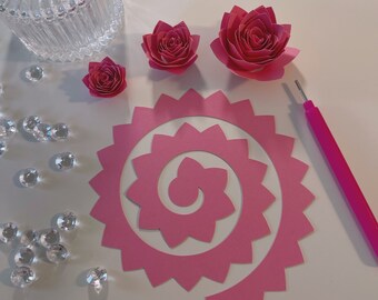 ロールされていない紙の花キット| DIY フラワーボックス| 切り花| ギフト| 記念日| 彼女への特別なギフト| 簡単に作れます| 花 25 個セット|#LRM05