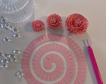 ロールされていない紙の花キット| DIY フラワーボックス| 切り花| ギフト| 記念日| 彼女への特別なギフト| 簡単に作れます| 花 25 個セット|#LRM08