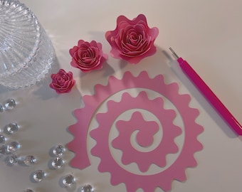 ロールされていない紙の花キット| DIY フラワーボックス| 切り花| ギフト| 記念日| 彼女への特別なギフト| 簡単に作れます| 花 25 個セット|#LRM01