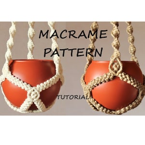 Macrame Aztec Sun Plant Hanger Pattern: DIY Wall Hanging (PDF)