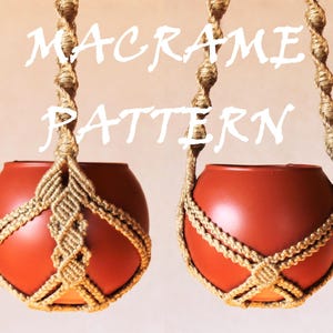 Macrame Plant Hanger Pattern: No Tassel, Wall Hanging (PDF)
