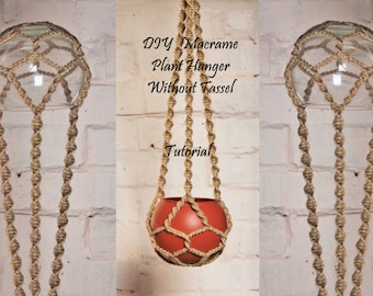 Macrame Plant Hanger Pattern: DIY Wall Hanging Tutorial (PDF)