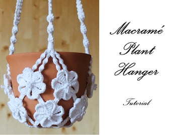 Macrame Plant Hanger Pattern: DIY Wall Hanging (PDF)