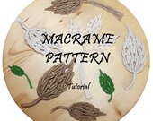 Leaf Macrame Modern Macrame Macrame decor Macrame pattern PDF DIY Macrame Macrame tutorial