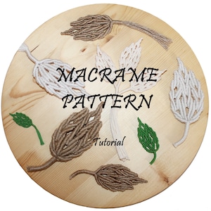 Leaf Macrame/ Modern Macrame/Macrame decor/ Macrame pattern PDF/DIY Macrame/Macrame tutorial