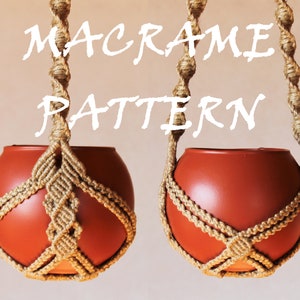 Macrame Pattern PDF\ Macrame Plant Hanger Without Tassel\ Wall Hanging Plant Holder pdf\ Tutorial\No Tail Macrame Plant Hanger