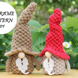 Macrame Gnome Pattern Pdf/ Macrame Toy/Macrame Pdf/ Volume Macrame/ Macrame 3D/ Macrame Art/ Amigurumi Macrame/Modern Macrame/DIY Macrame