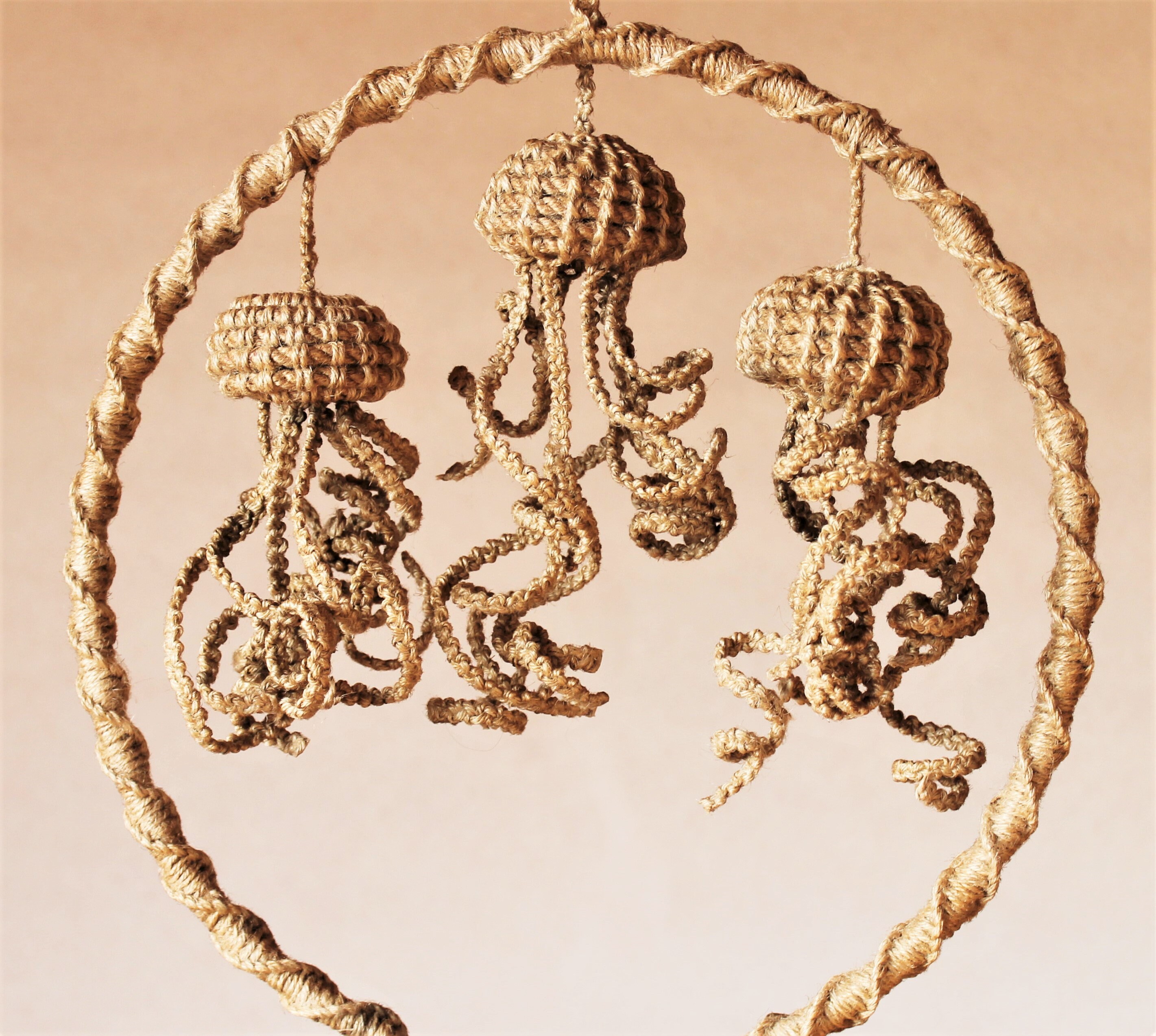 Macrame Plant Hanger Pattern: DIY Jellyfish Wall Holder (PDF) - Etsy