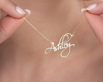 Custom Name Necklace, Script Name Necklace, Dainty Name Necklace, Personalized Name Necklace, Name Necklace Gold, Cursive Name Necklace