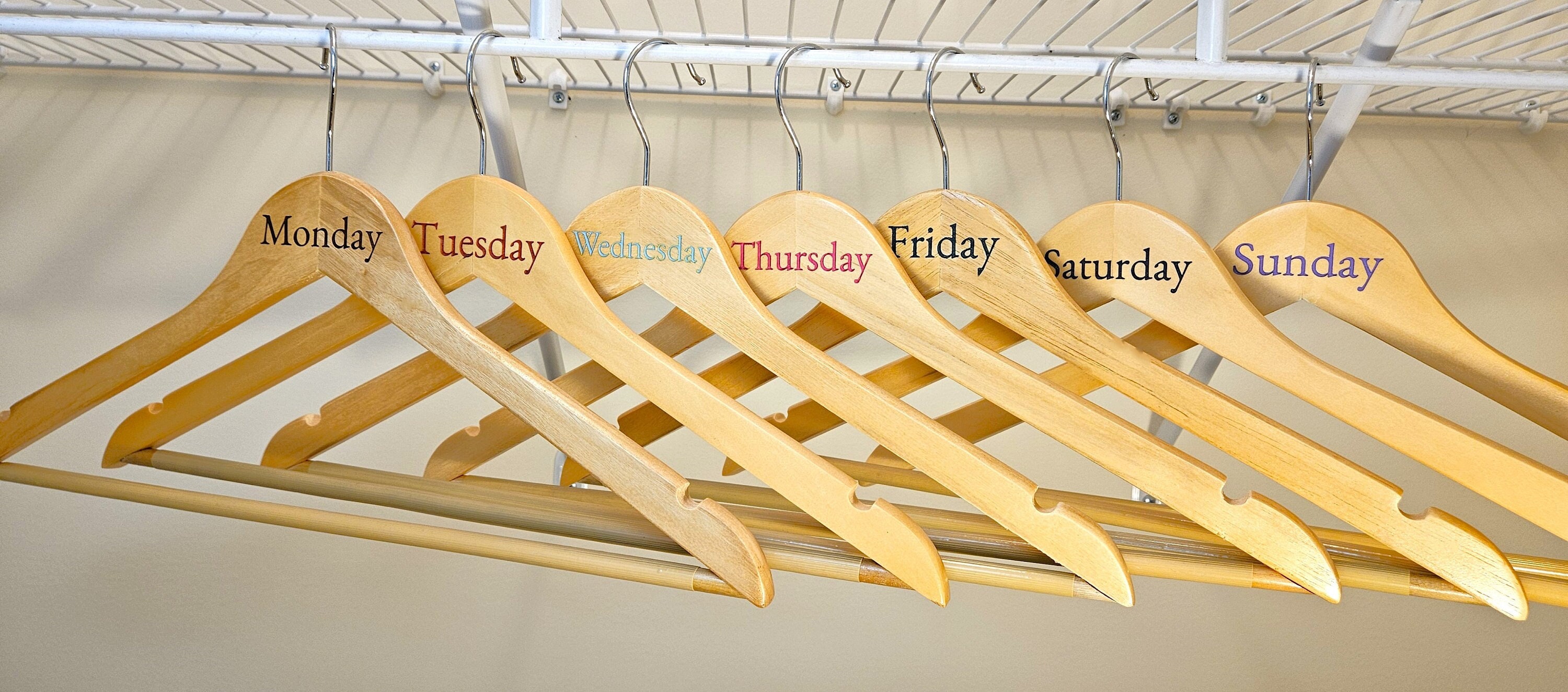 Days of the Week Hangers - Etsy