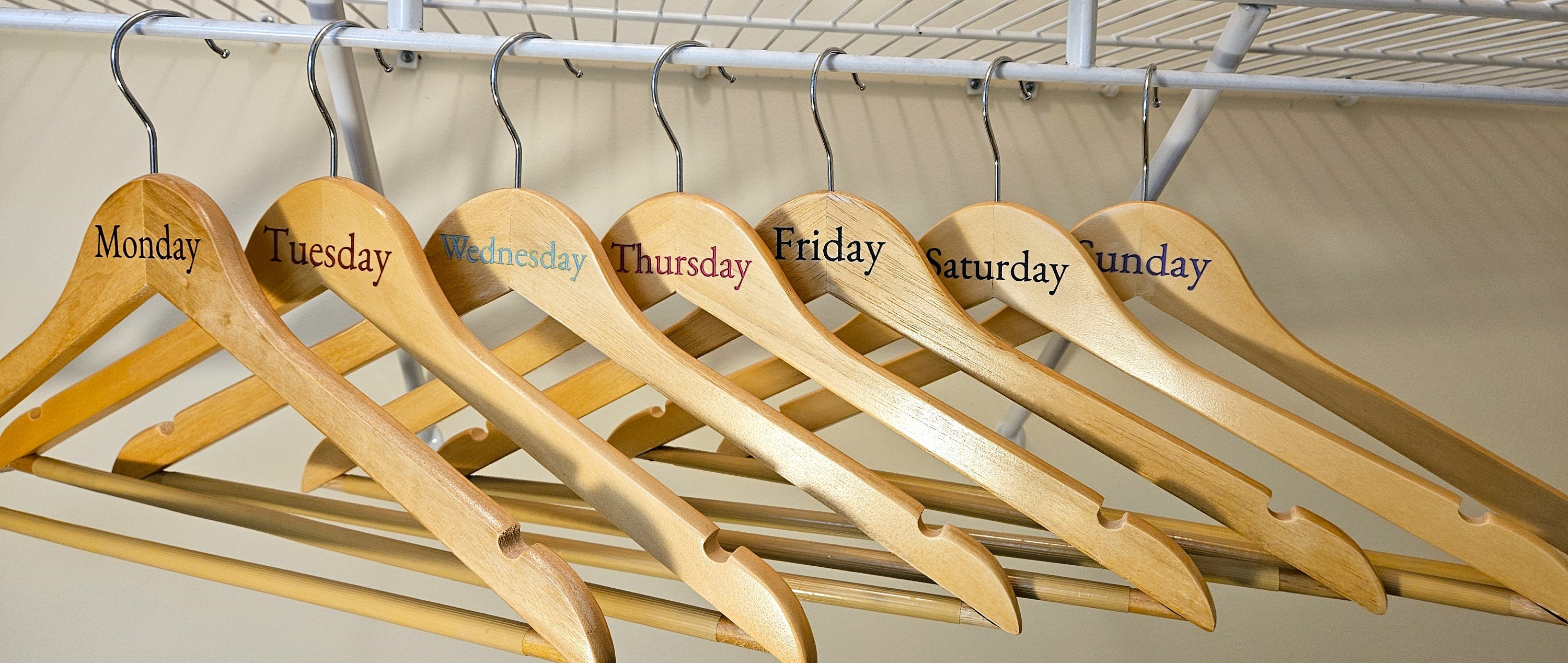 Days of the Week Hangers - Etsy