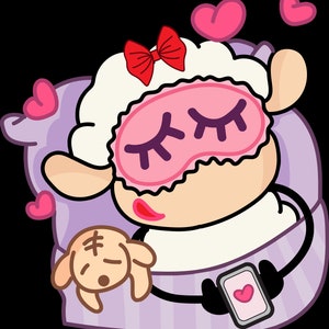 Sleeping sheep sticker