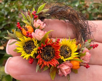 Dollhouse Halloween Wreath, Scale 1/12