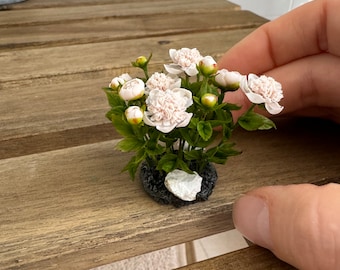Miniature peonies for garden, Scale 1/12- TO ORDER