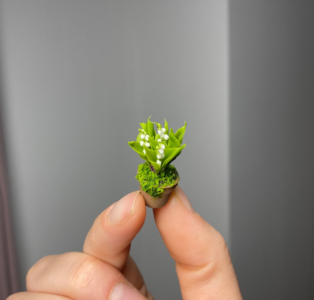 Dollhouse Lily of the Valley in Pot, Scale 1/12 TO ORDER - Etsy UK