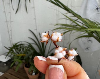 Dollhouse cotton branch, Scale 1/12 - TO ORDER