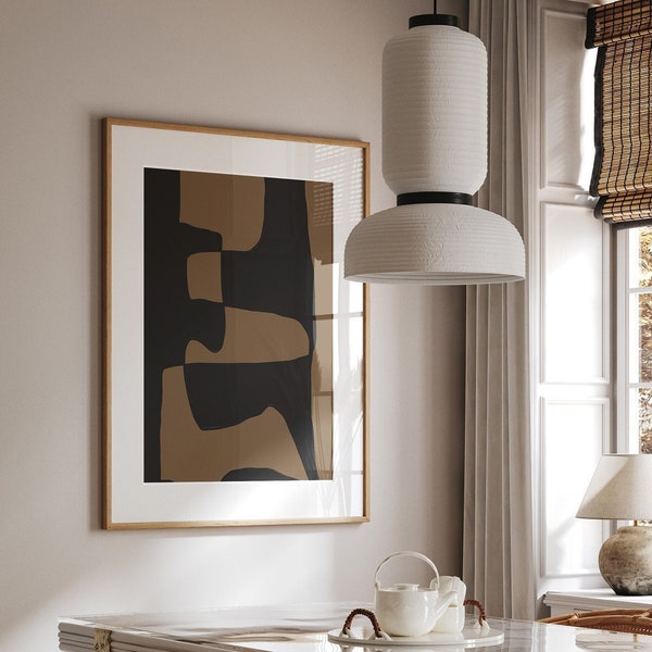 Brown Gray Wall Art - Etsy