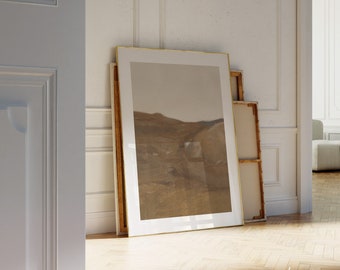 MutedLandscape Painting Abstract Modern Wall Art for Farmhouse Wall Decor