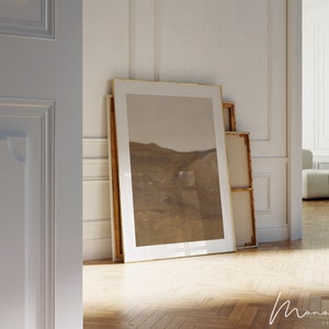 MutedLandscape Painting Abstract Modern Wall Art for Farmhouse Wall Decor