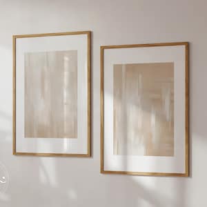 Set of 2 Prints, Neutral Modern Aesthetic Print Set, Neutral Abstract Painting, Earth Tone Above Bed Art, Boho Abstract Prints,Printable Art