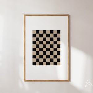 Black And White Checkerboard Wall Art & Décor