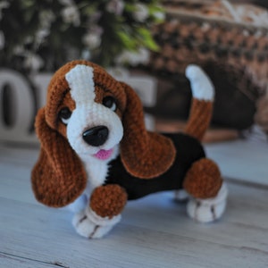 Crochet Basset Hound dog pattern, dog crochet pattern, stuffed dog, dog toy, plush pattern, amigurumi animals, ENGLISH PDF, DIY tutorial image 6