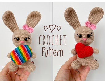 Bunny Crochet Pattern. Easter gift