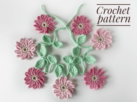 Preview of Crochet Flower Garland Pattern, Wedding garland by ThreadTutorial