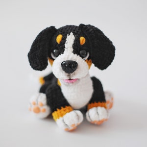 Amigurumi Bernesse Mountain dog, Crochet dog pattern, dog stuffed animal, cute crochet pattern, Plushie pattern, ENGLISH PDF, DIY tutorial image 8