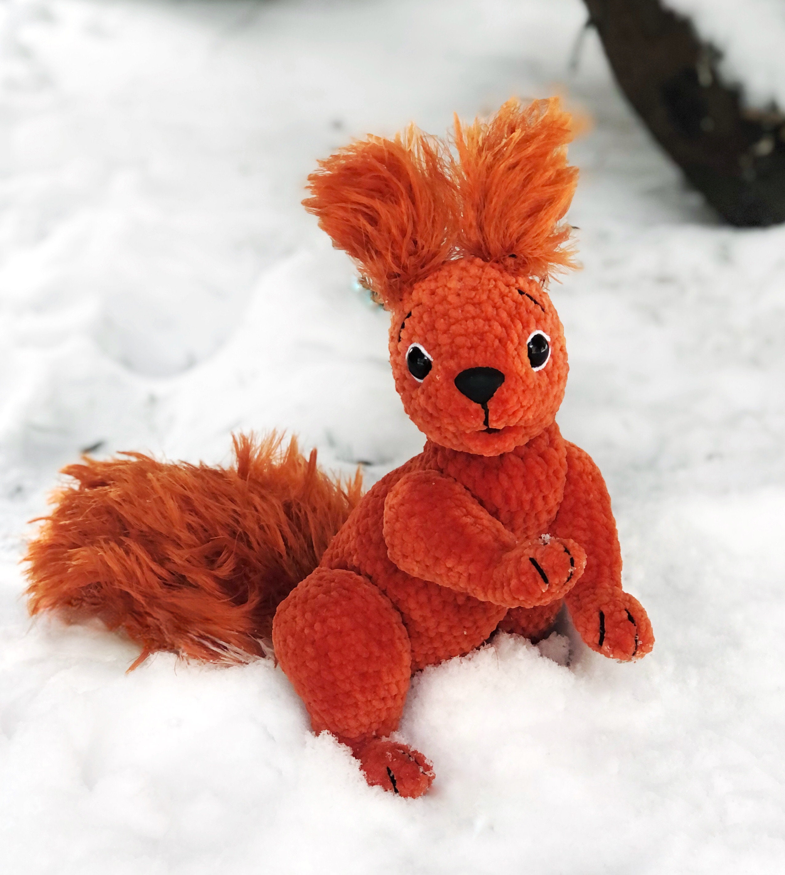 Crochet Squirrel Pattern Red Squirrel Amigurumi Pattern - Etsy
