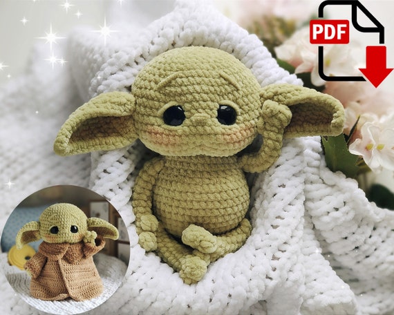 Preview of Crochet pattern baby alien / amigurumi green baby by ThreadTutorial