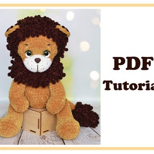 Lion CROCHET PATTERN, Lion Amigurumi Pattern, Easy Stuffed Animal Pattern, Crochet Lion Baby Gift, Plush Pattern