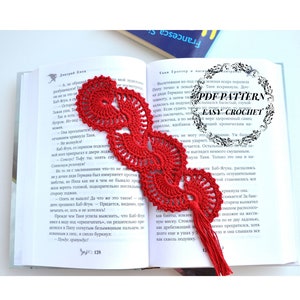 Bookmark crochet pattern, Lace bookmark crochet PDF, Handmade bookmark, Beautiful crochet bookmark, Easy pattern, Beginner crochet tutorial