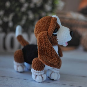 Crochet Basset Hound dog pattern, dog crochet pattern, stuffed dog, dog toy, plush pattern, amigurumi animals, ENGLISH PDF, DIY tutorial image 7