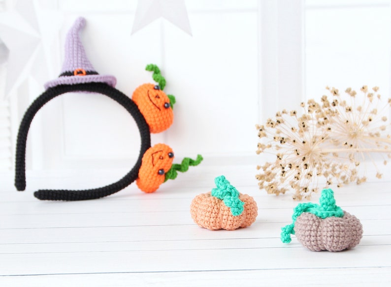 Halloween Witch Hat Headband for Kids & Adults Crochet Pattern, DIY Halloween headband, Crochet head accessory, Halloween decor image 8