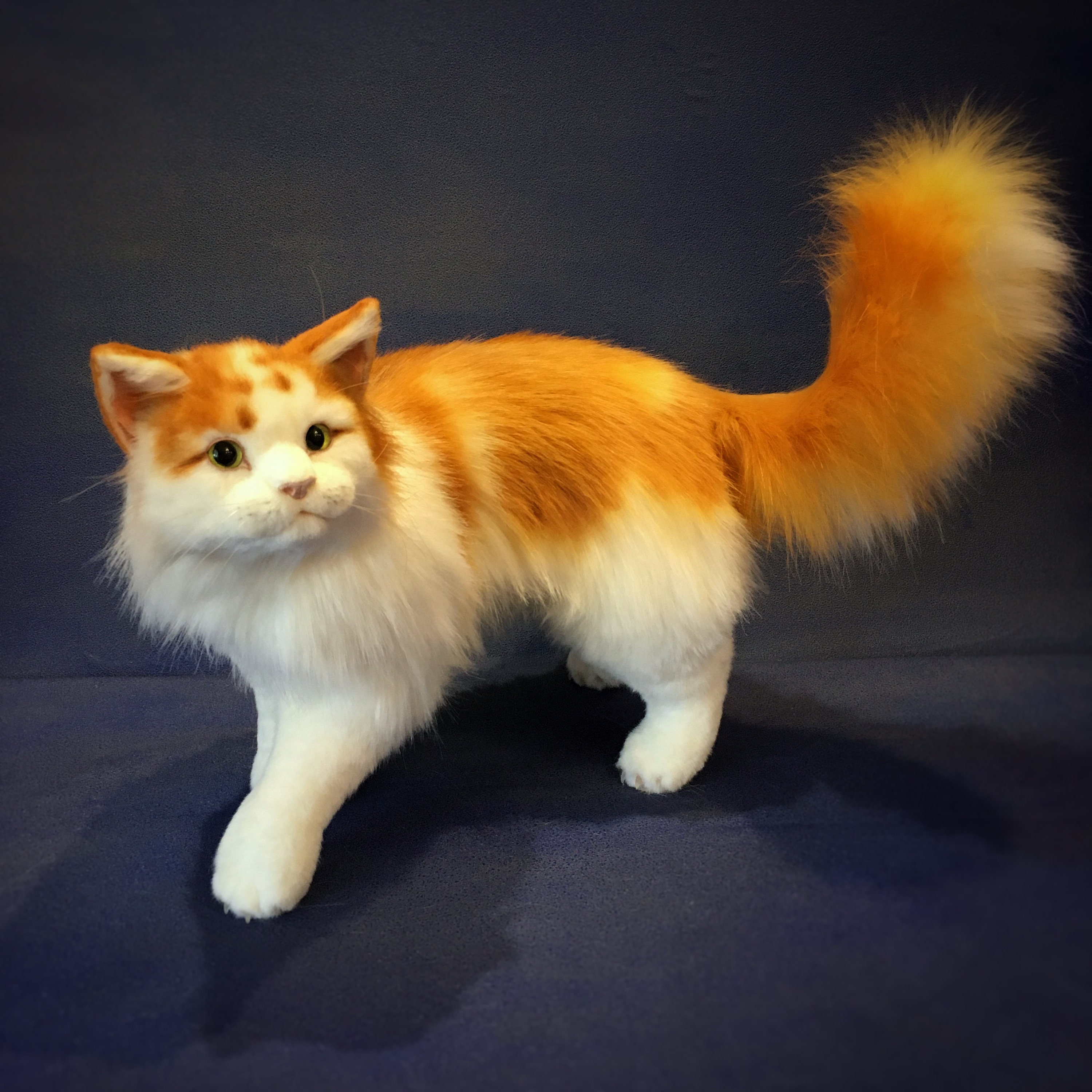 The Pattern Realistic Toy Ginger Cat Etsy