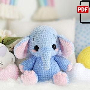 Elephant the dreamer /Crochet pattern elephant / elephant pattern / Amigurumi PDF / Instant download crochet animals patterns