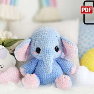 Elephant the dreamer /Crochet pattern elephant / elephant pattern / Amigurumi PDF / Instant download crochet animals patterns