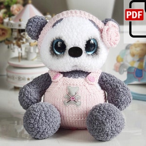 Baby panda crochet pattern / amigurumi crochet animal