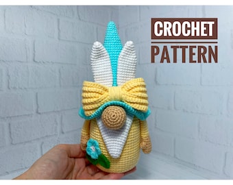 Crochet Gnome Pattern, Easter Gnome Crochet Patterns