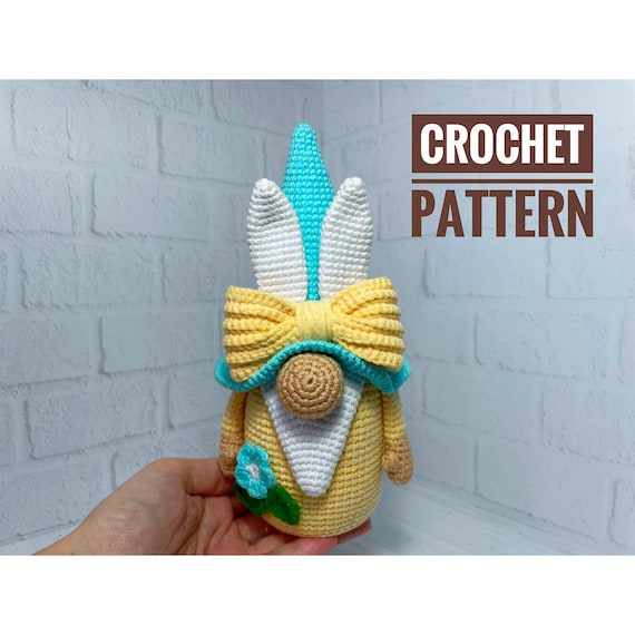 Preview of Crochet Gnome Pattern, Easter Gnome Crochet Patterns by ThreadTutorial